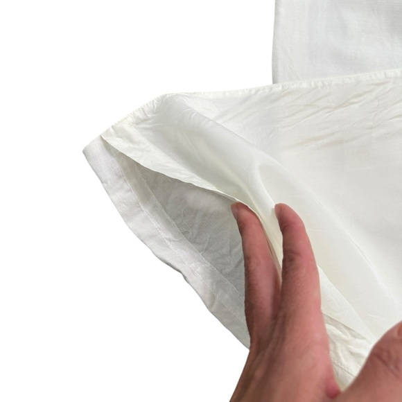 Vtg CACHE Dress Womens off white size 10 Linen blend - Picture 7 of 16